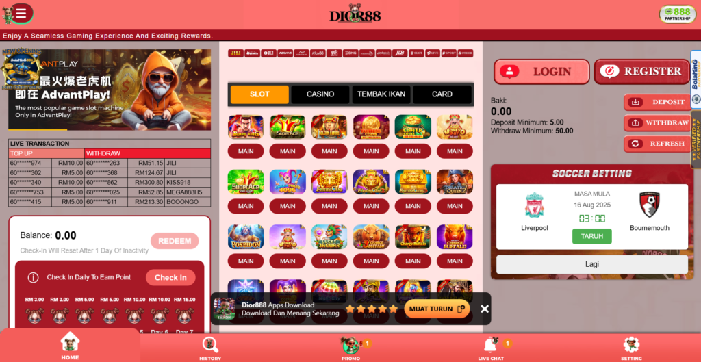 dior88-online-casino-malaysia-review